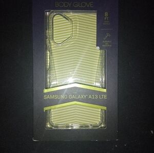 Body Glove Clear Green Stripe Protective Case for Samsung Galaxy A13 LTE (NIB)